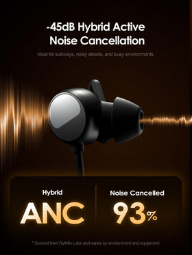Rythflo AI ENC mic close-up for crystal clear calls.