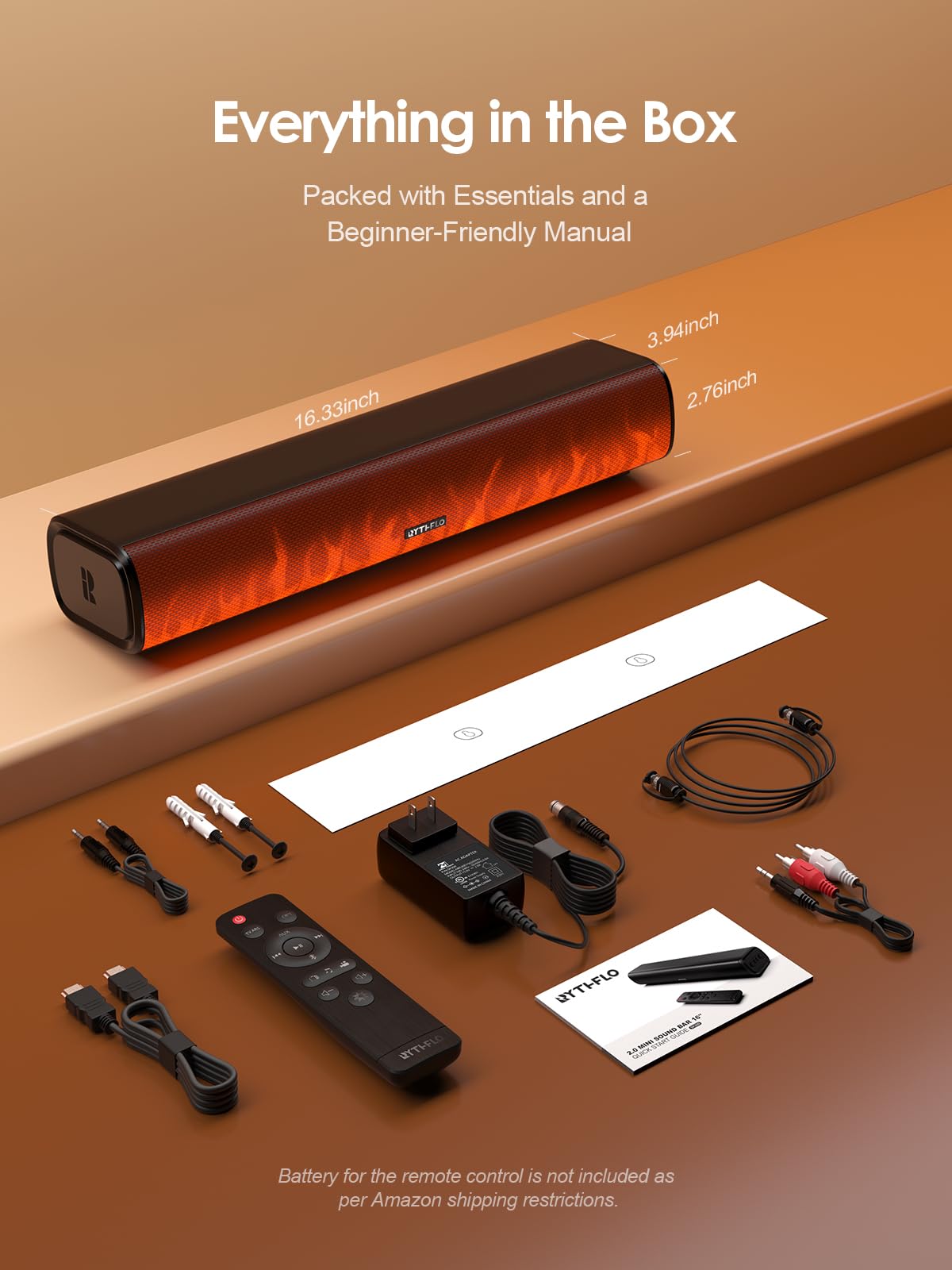 Rythflo all-in-one package includes cables for quick, mess-free installation.