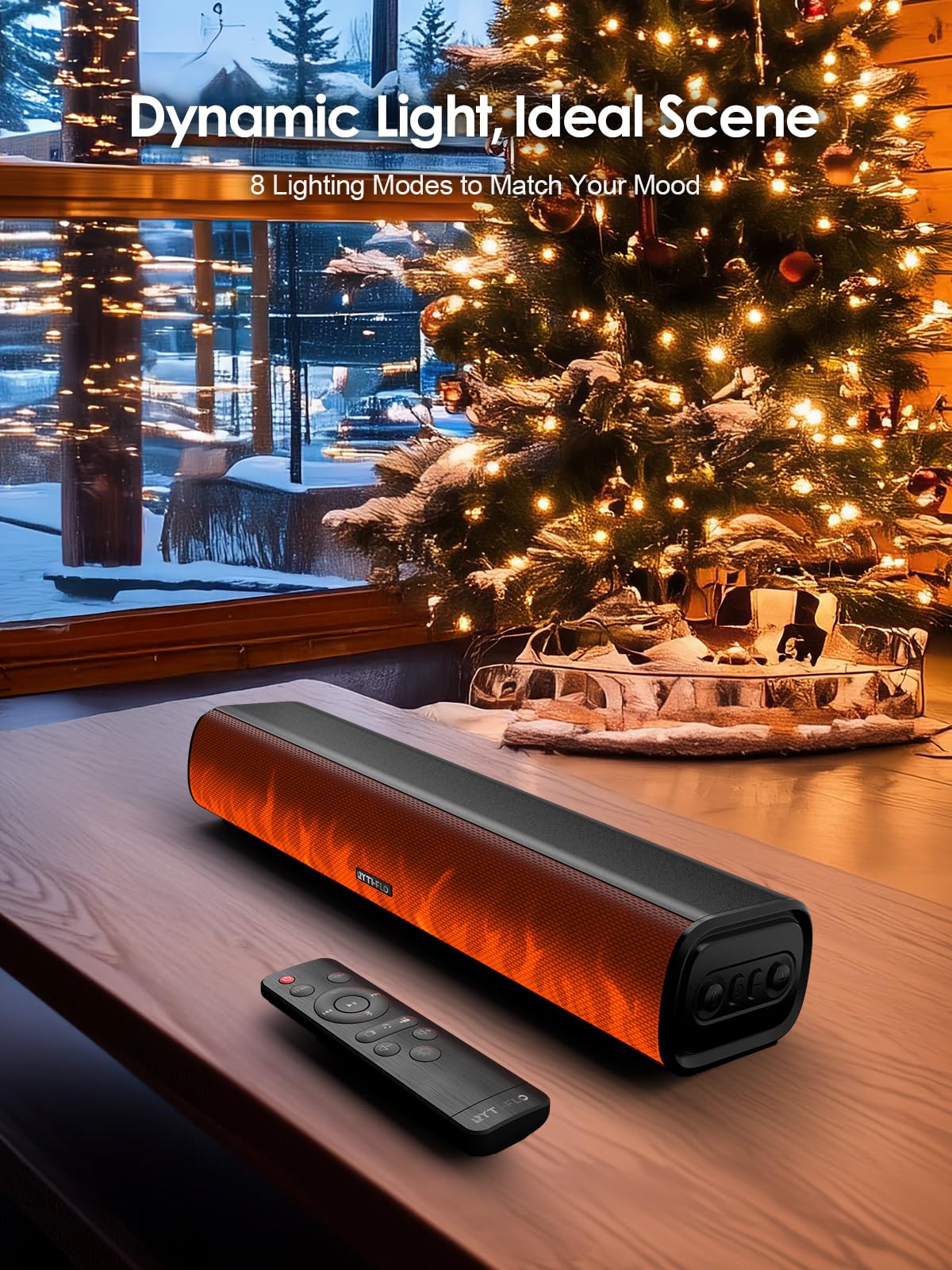 Rythflo Bluetooth 5.3 connection keeps movies and music in sync.