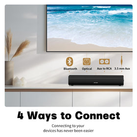 Rythflo sound bar DSP with multiple EQ modes.