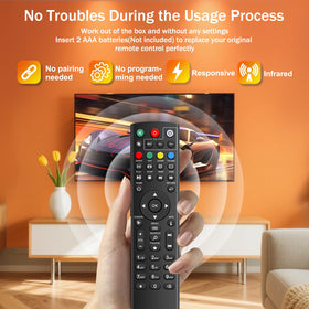 Rytuqo remote close-up of silicone buttons for comfortable responsive presses