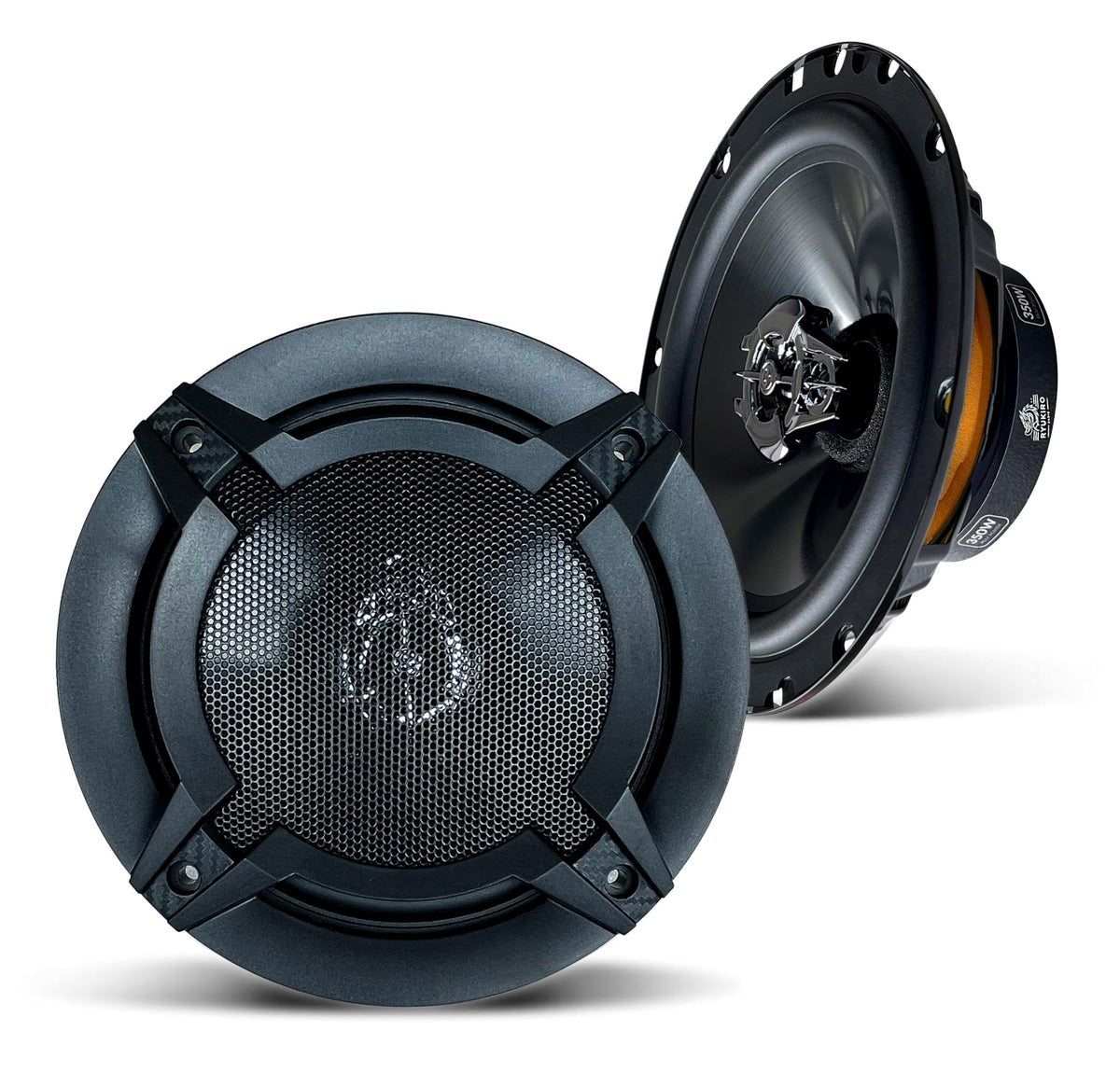 Ryukiro RK6530 front view shows full-range 6.5-inch coaxial speaker for car audio upgrade.