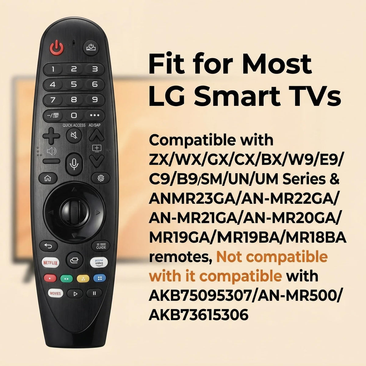 Ryzhrrzs remote wheel and voice control enabling quick TV interactions.