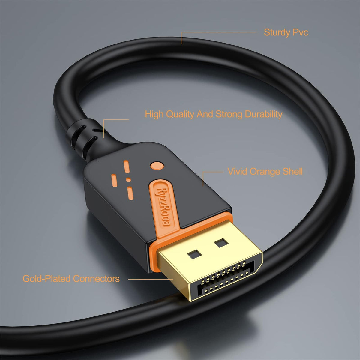RyzzRooa internal shielding and copper core cutaway showing interference protection and conductivity