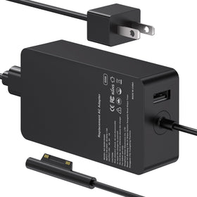 S SKSTYLE 65W Surface Pro Charger front view, compact design for desk setup.