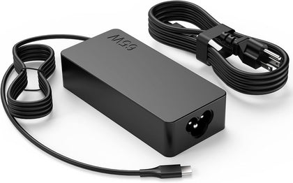 S SKSTYLE 65W USB-C charger block powers laptops quickly.