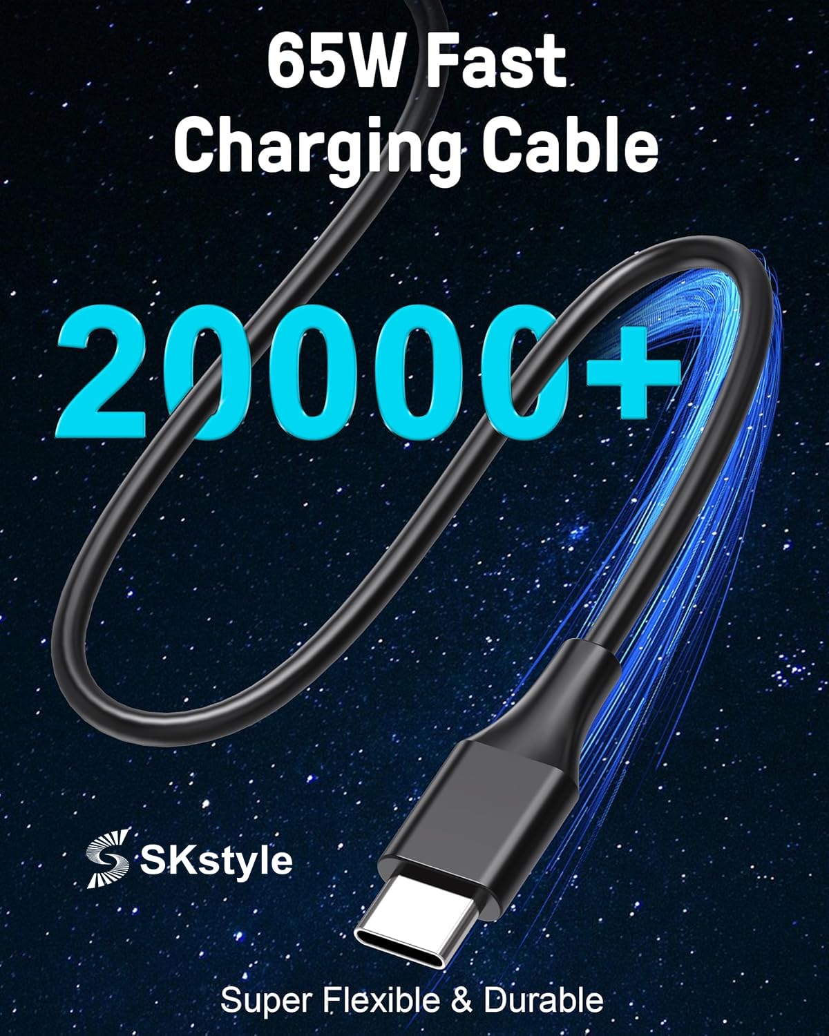 S SKSTYLE 65W USB-C charger universal compatibility across brands.
