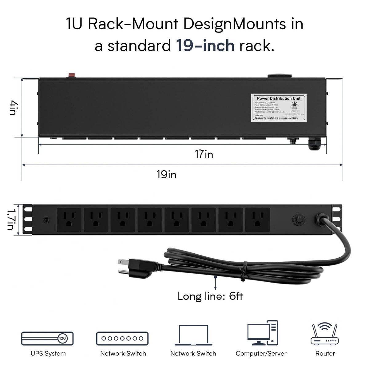 Sabethe PDU-03 outlet close-up highlighting durable contacts and reliable connections