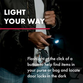 SABRE snap hook attached to keys for instant access benefit