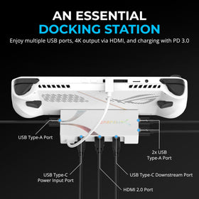 SABRENT dock on desk in gaming setup showing tidy cable management