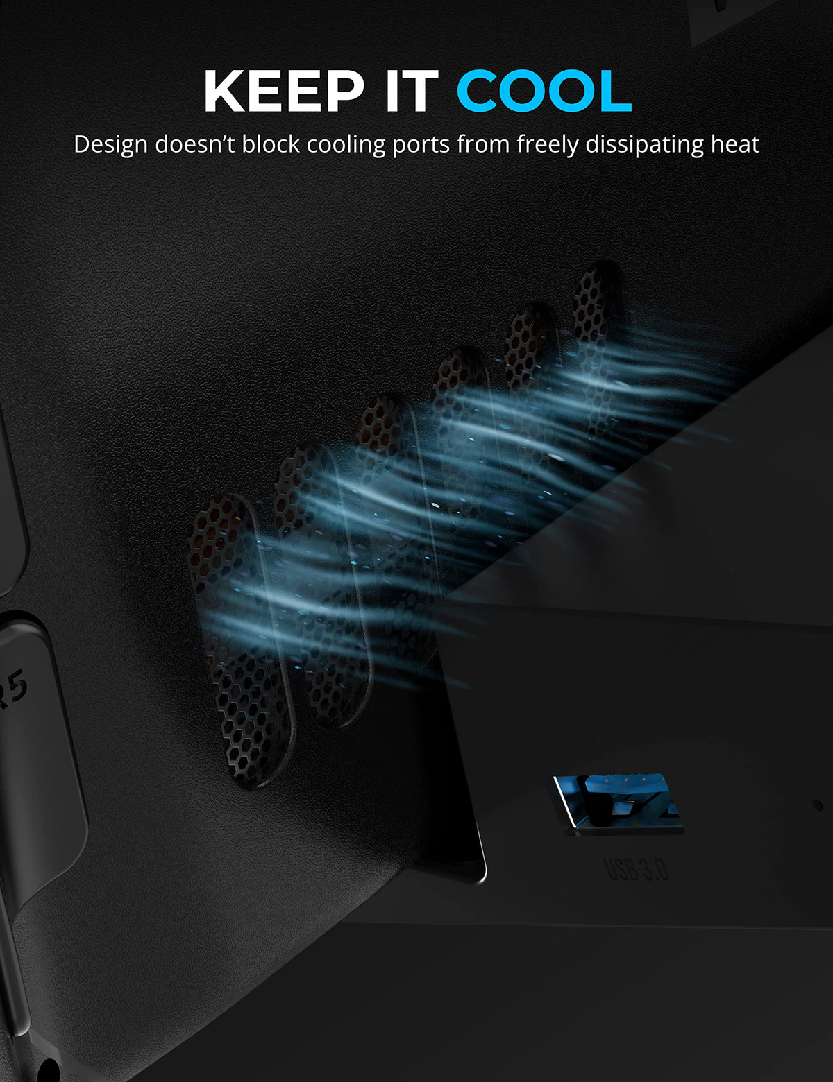 SABRENT dock in a travel bag illustrating lightweight transport and quick setup benefits