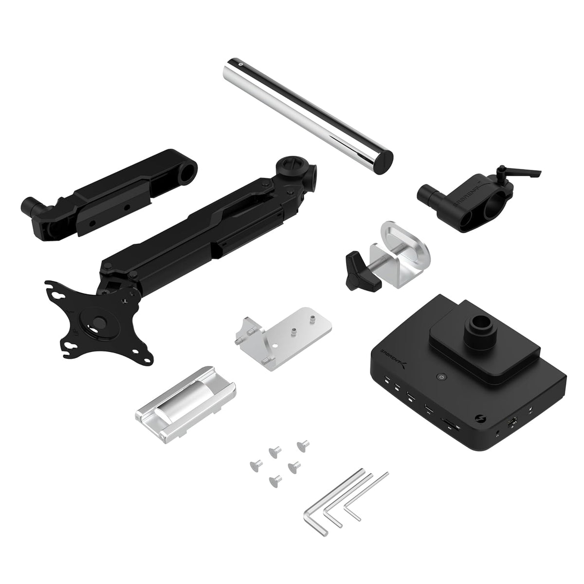 SABRENT T4WA VESA mount supports up to 32-inch monitors for flexible setups.