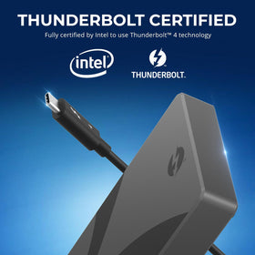 SABRENT Thunderbolt 4 Hub included certified TB4 cable and power supply.