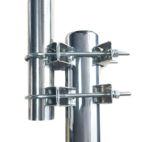 Sactulaz mast jaw detail shows robust clamping for pole stability in harsh weather.