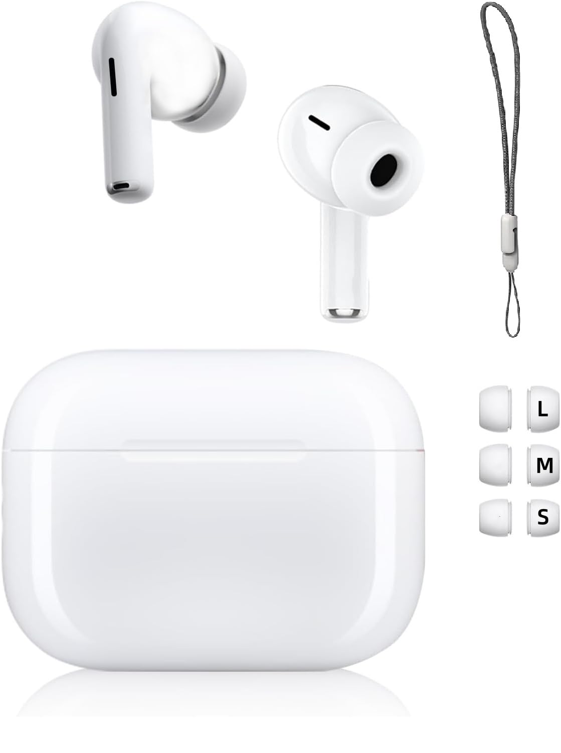 Sadaug front packaging showing earbuds and case, highlighting premium unboxing benefit