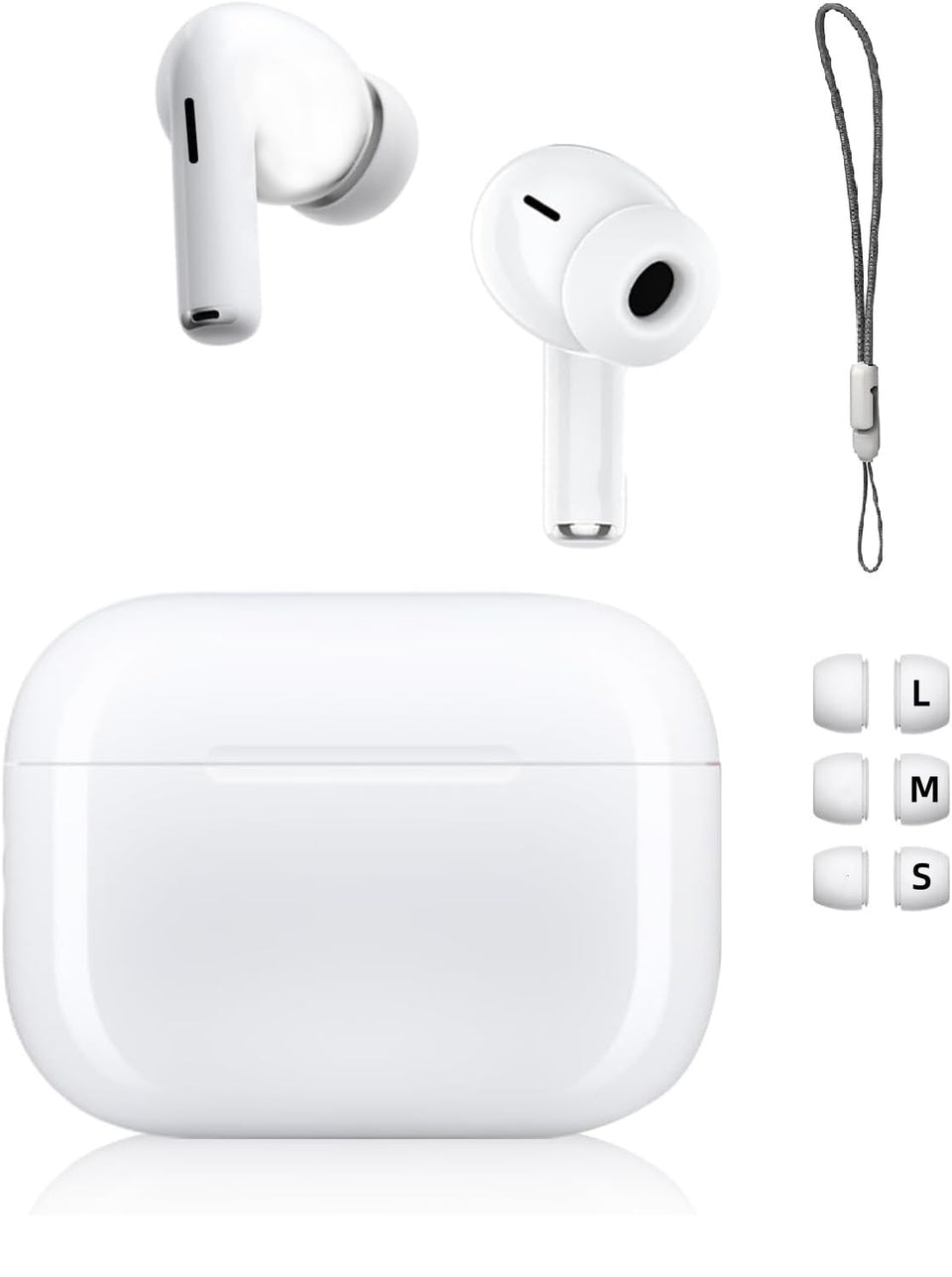 Sadaug front packaging showing earbuds and case, highlighting premium unboxing benefit