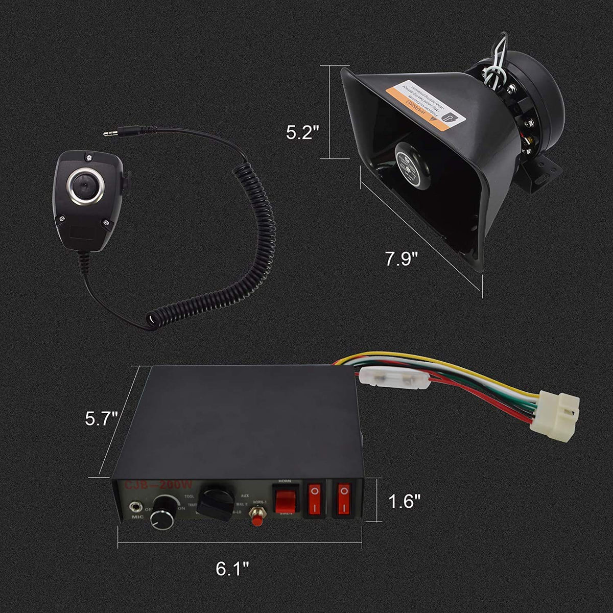 Safego heavy-duty speaker close-up highlighting robust construction for loud projection