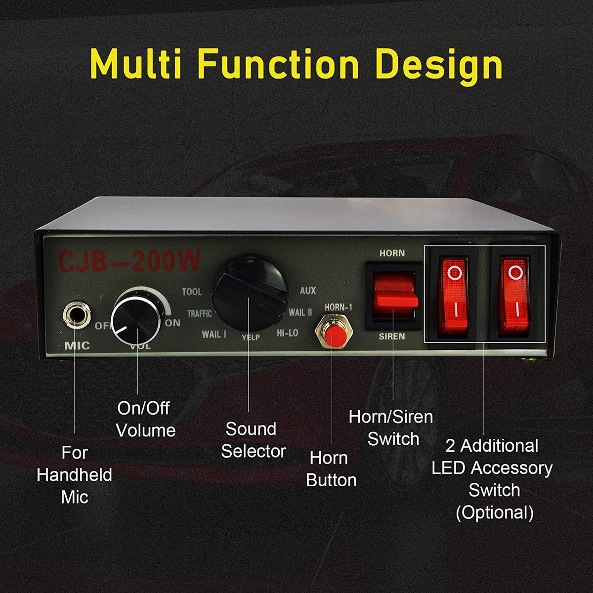 Safego wired handheld microphone with push-to-talk for clear PA announcements