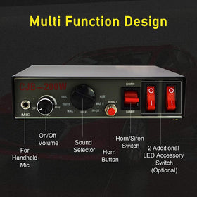 Safego wired handheld microphone with push-to-talk for clear PA announcements