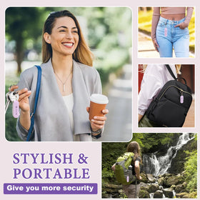 SaForFe next to keys to show size and portability for pocket or purse convenience
