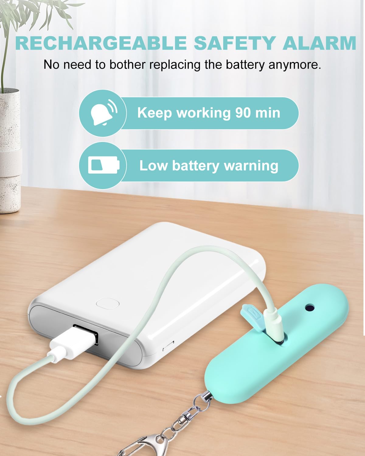 Saforife alarm exposed to splashing water demonstrating IP56 weather resistance benefit