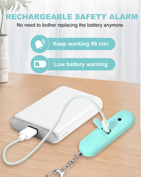 Saforife alarm exposed to splashing water demonstrating IP56 weather resistance benefit
