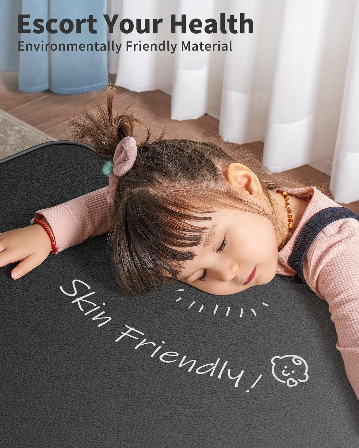 SAIJI lap desk next to chair showing medium size and scale for home use convenience
