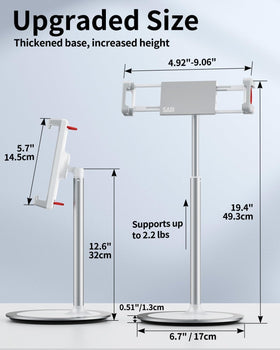 SAIJI rotating 360° with device in portrait to share screen easily