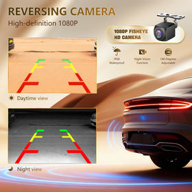 SailingTravel 1080p rearview camera with 140° wide‑angle lens for safer parking.