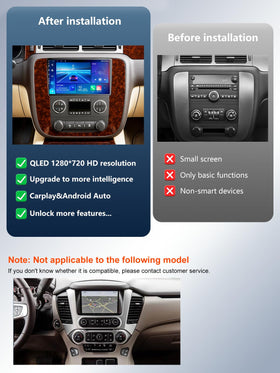 SailingTravel 2.5D-QLED display car radio showing bright colors from any angle