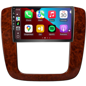SailingTravel 5G WiFi6 car radio on dashboard touchscreen with CarPlay connection