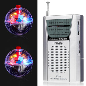Sailong ghost radio front view showing controls and benefit of portability