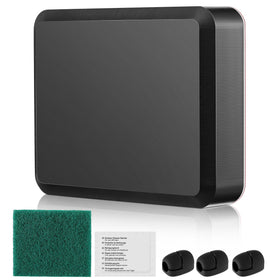 Saillong transducer mounting plate kit adhesive back view showing a strong marine bond for long-lasting installs.