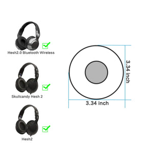Saipomor Hesh 2 earpads dimensions 8.8 cm, precise fit.