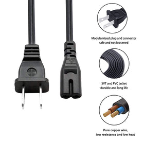 Saireed power cord plugged into JBL PartyBox speaker during use, ensures uninterrupted audio