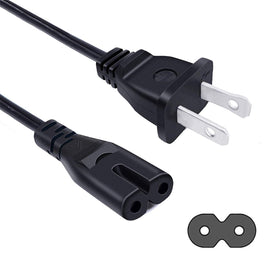 Saireed front view of 8ft figure-8 cable showing full length and packaging, assures easy replacement