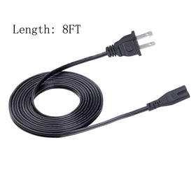 Saireed 8ft cable full length displayed for scale, provides extra reach and placement flexibility
