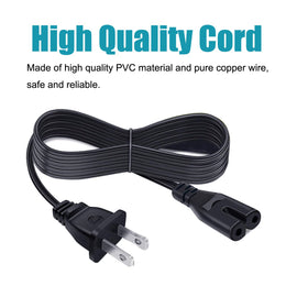 Saireed detail of two-prong NEMA 1-15P wall plug offering easy household power for JBL speakers