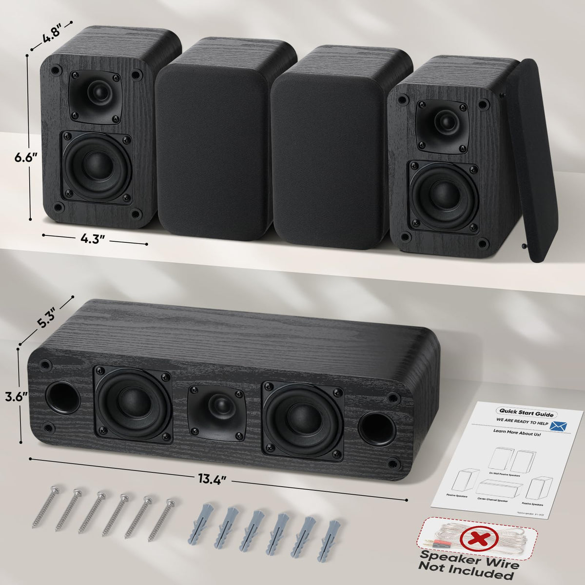 Saiyin 5.0 center-channel anchors dialogue and central effects