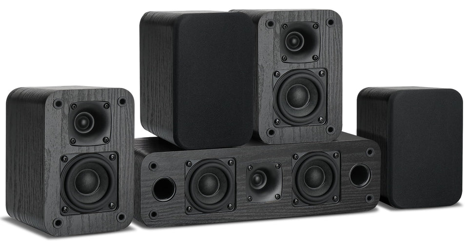 Saiyin 5.0 surround speakers front-left for immersive dialogue and crisp highs