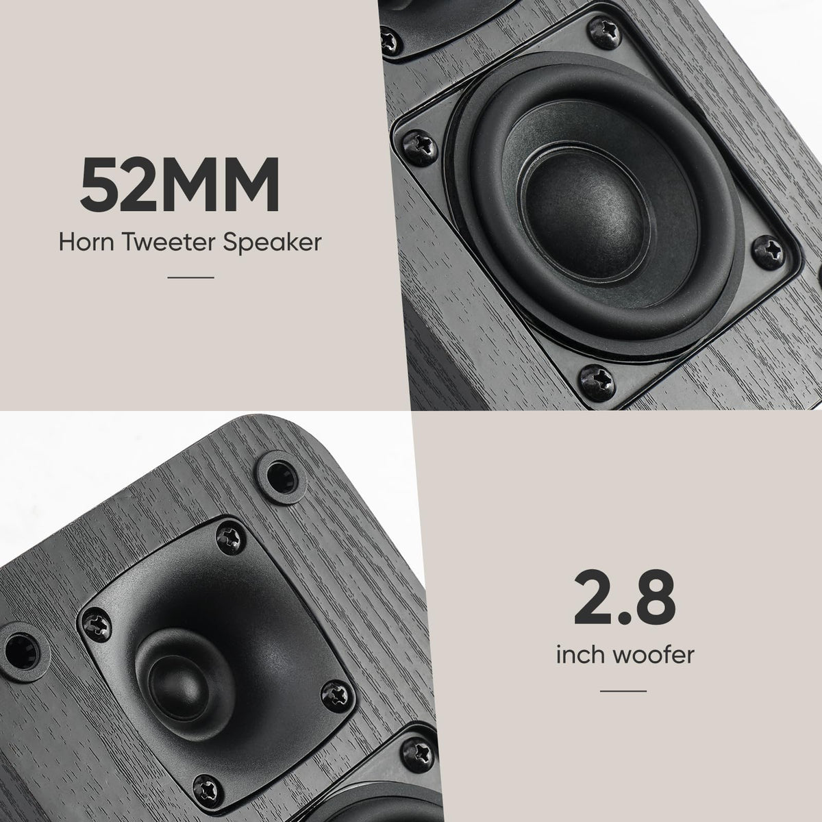 Saiyin 5.0 surround speakers front-right with wide soundstage for movies