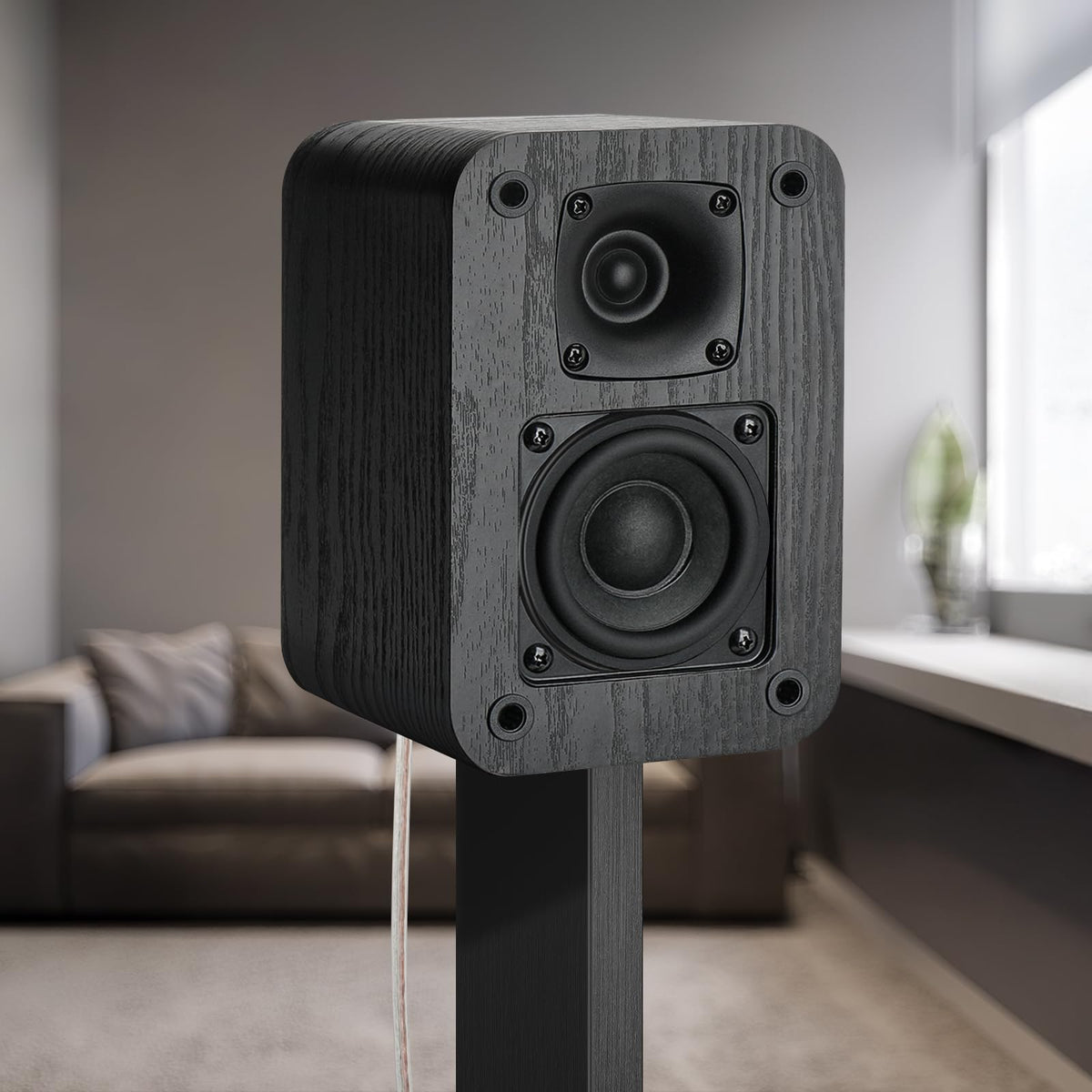 Saiyin 5.0 surround speakers rear-left enhances room ambience