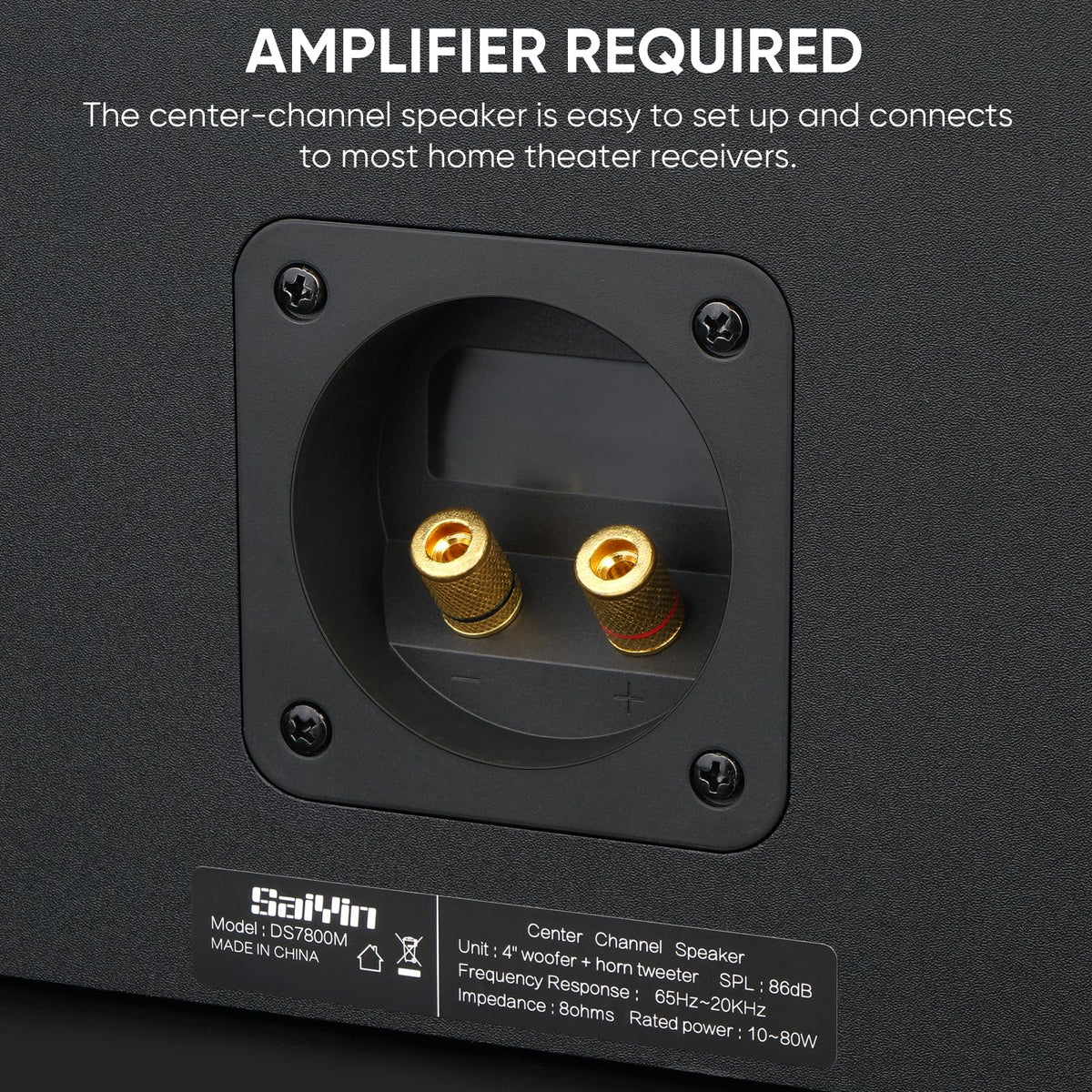 Saiyin silk tweeter close-up with waveguide, produces clear highs