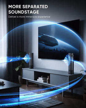 Saiyin detached tower configuration with base attached for wider soundstage and immersion