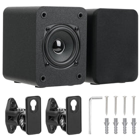 Saiyin front view of passive surround speakers showing grill and compact design benefit clarity