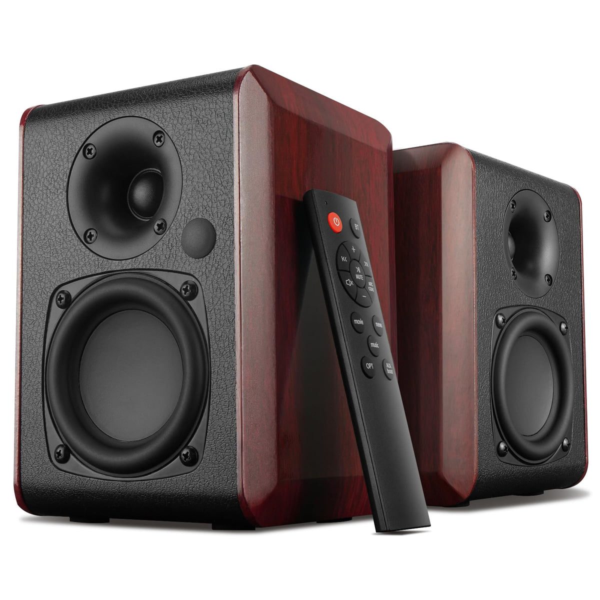 Saiyin front view wine red finish showing elegant design and room enhancement