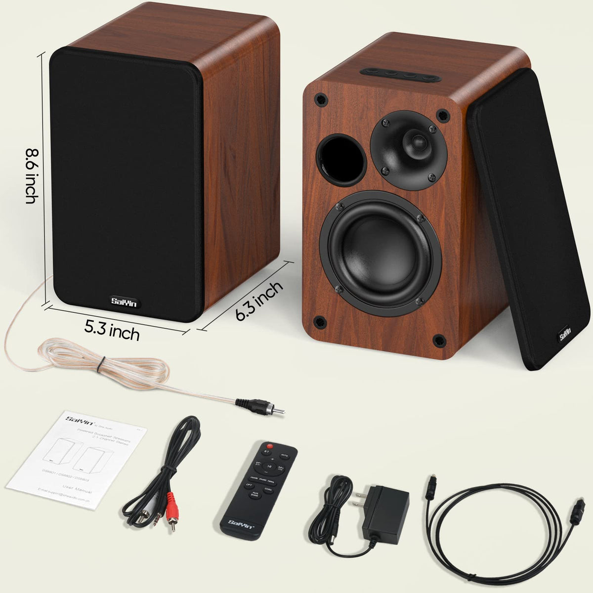 Saiyin living room setup with Saiyin speakers enhancing TV and music experiences
