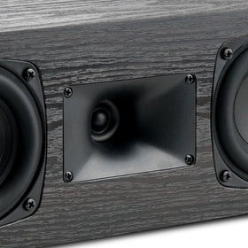 Saiyin speaker mounted on wall beneath TV saving space and centering audio