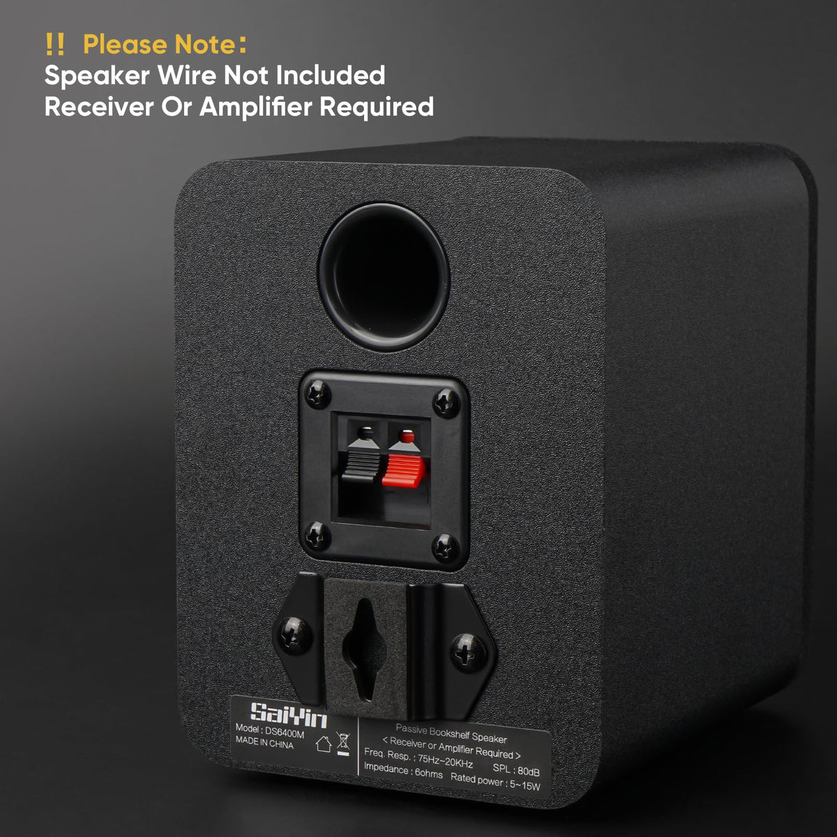 Saiyin speakers in living room setup creating immersive home theater ambiance and space-filling sound