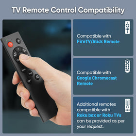 Saiyin packaging includes soundbar, subwoofer, remote and cables for quick setup